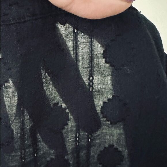 Anthropologie black, midi dress with half sleeves. - Picture 4 of 4